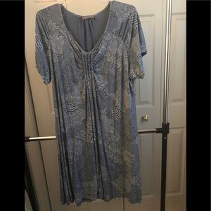 Fresh Produce blue patterned knit dress